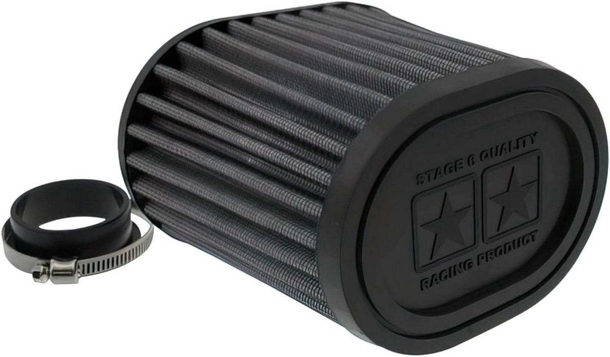 Race Luchtfilter Racing Drag-Race Airbox Wit Vervangingsfilter Scooter Brommer