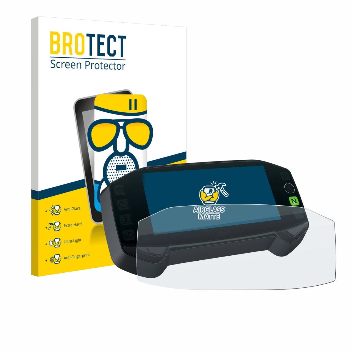 BROTECT - Screenprotector voor Suzuki DR-Z4S 2025 - Folie Beschermfolie Beschermglas matte