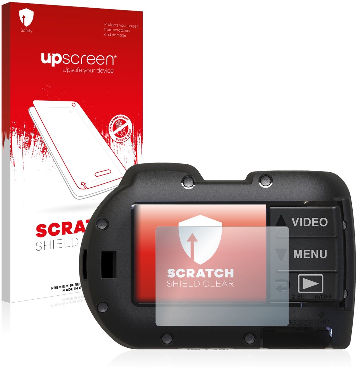 upscreen - Screenprotector voor SeaLife Micro 3.0 - Folie Beschermfolie transparant