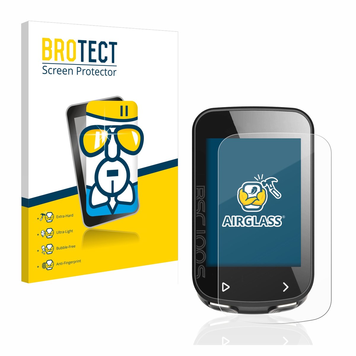 Screenprotector voor igpsport BSC100S Beschermglas transparant
