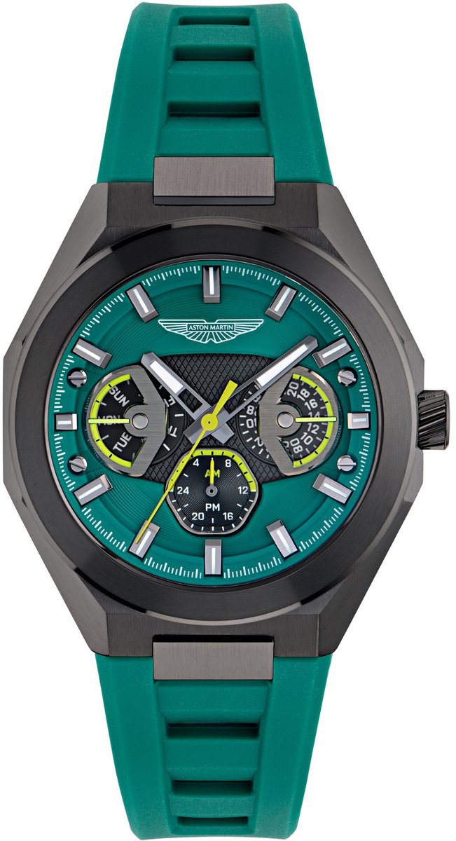 Aston Martin Aml Thrill TKS W MTRI1F503 Horloge - Siliconen - Groen - Ø 42 mm