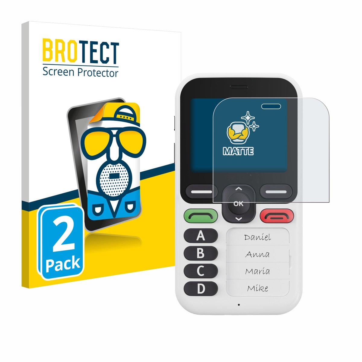 BROTECT - Screenprotector voor Doro Leva X10 - Folie Beschermfolie matte 2 Stuks