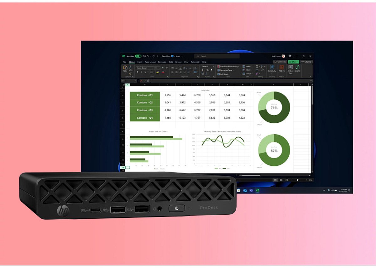 HP ProDesk 4 Mini G1i Desktop AI PC Intel Core Ultra 5 235T 24 GB DDR5-SDRAM 512 GB SSD Windows 11 Pro Mini PC thumbnail 2