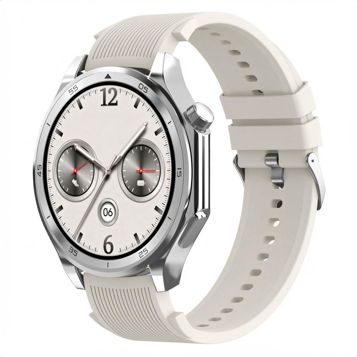 Siliconen bandje - Geschikt voor OnePlus Watch 3 / 2 / 2R / Oppo Watch X2 / X - Starlight