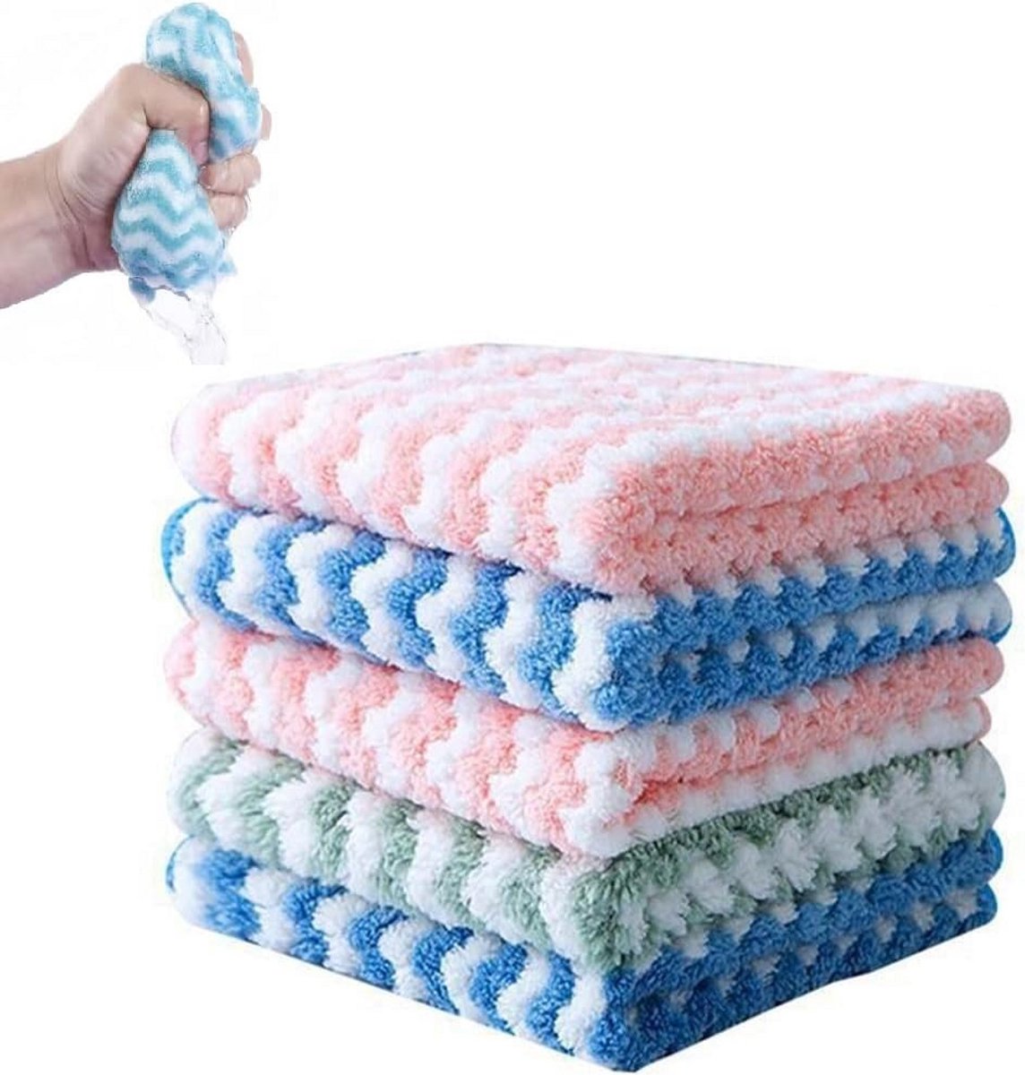 Set van 10 Microvezel Schoonmaakdoeken - Super Absorberend en Pluisvrij