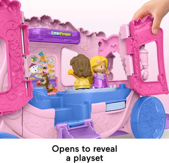 Fisher-Price Little People Disney Princess Pull-Along Musical Carriage — afbeelding 4