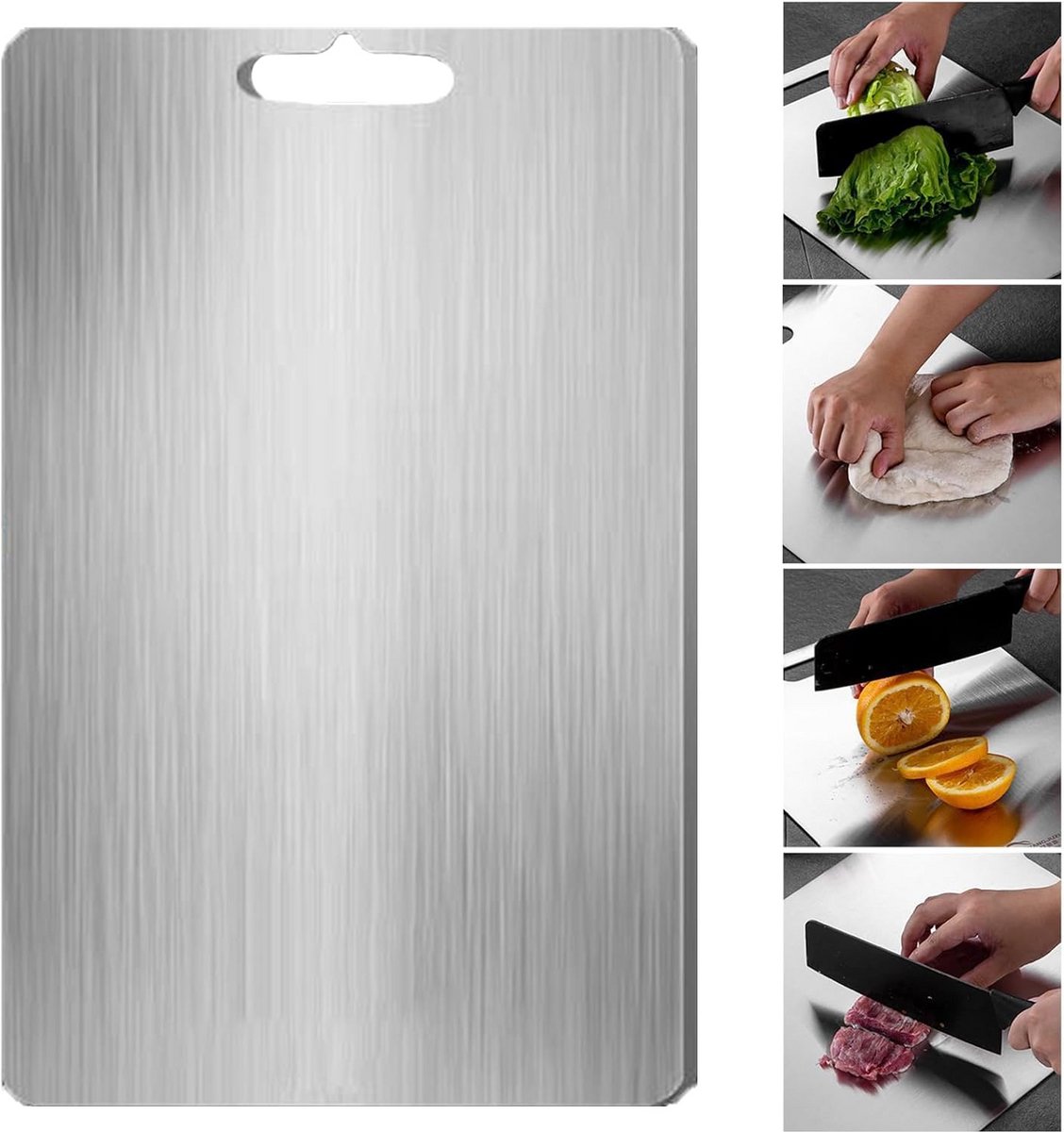 Titanium Snijplank - Pure Titanium Planken voor Keuken Gebruik - Duurzaam en Hygiënisch