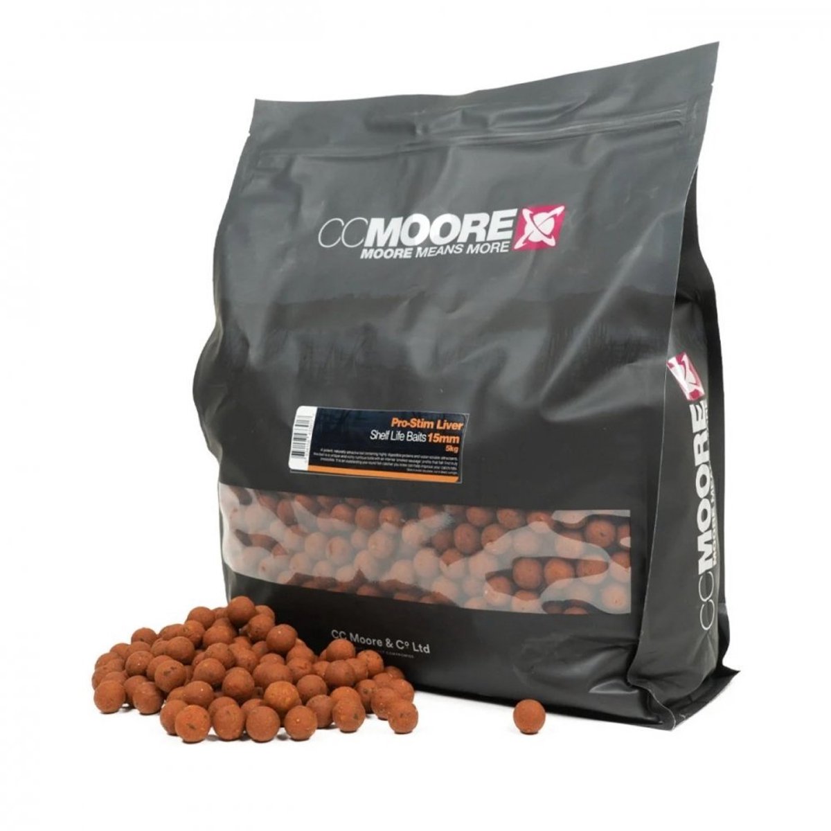 CCMOORE Pro-stim Liver Boilies | 5kg 18mm