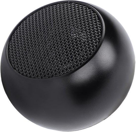 Bluetooth Mini Speaker Draagbaar 360° Surround Sound TWS Bass BT 5.3 Draadloos Zwart Compact