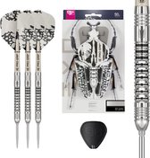 KOTO - Imperial, 23 G, Zilver & Blauw, Dartpijlen, 80% Tungsten, Inkl. 3 Barrels, 3 Flights & 3 Shafts