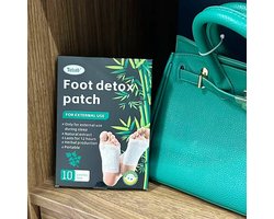 Voet Detox Pleisters met Natuurlijke Kruidenextracten – Ontgiftende Voetpads voor Extern Gebruik – Herbal Detox Foot Patches – Draagbaar – 10 Stuks per Doos