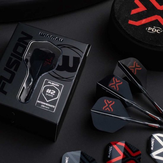 Winmau Fusion Blade X Black NO2 - Dart Flights van Merkloos — afbeelding 4