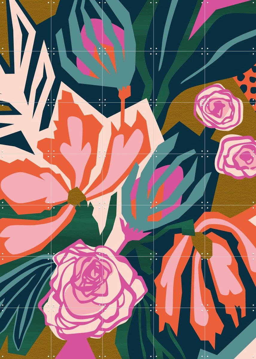 IXXI I Love The Sun, Megan Gallagher - 100 x 140 cm - Gratis ophangtool - Grote wanddecoratie en posters - Digitale Kunst, Illustraties, Grafisch