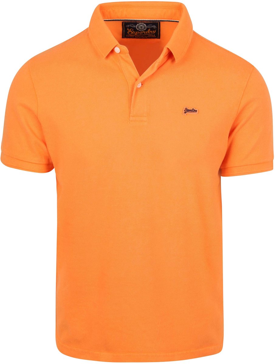 Superdry Polo Pique Classic 3XL Heren Oranje