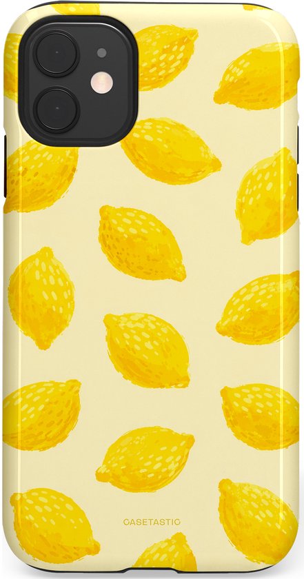 Coque Casetastic Compatible avec Apple iPhone 11 - Étui de Protection Double Couche Élégant - Summer Lemon - Love the Tart!