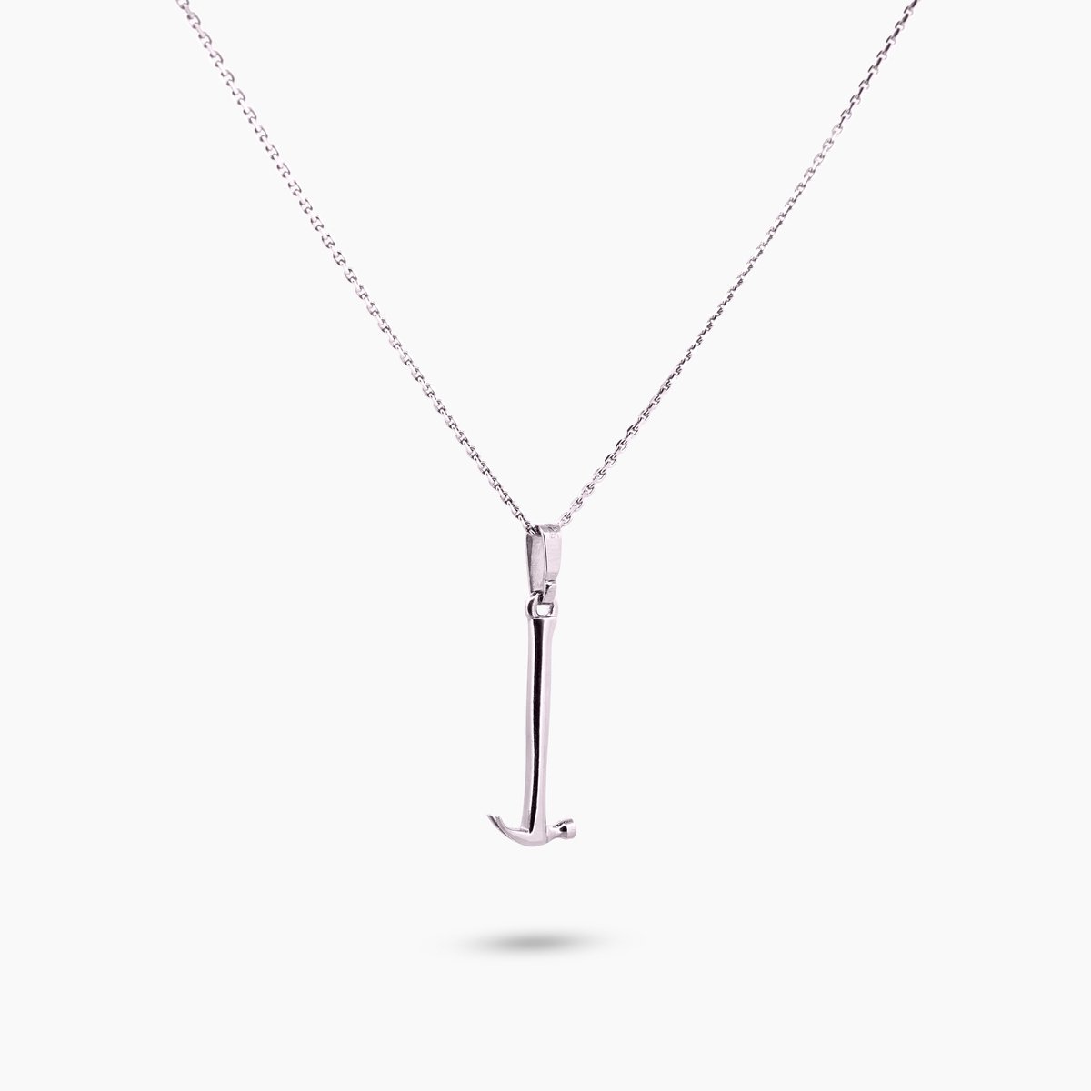 Pinchme Charms - Grote hamer bedel – Voor bouwers, makers en doorzetters - Echt zilver - Handgemaakt in Nederland - Luxe cadeauverpakking - Ketting Sieraden