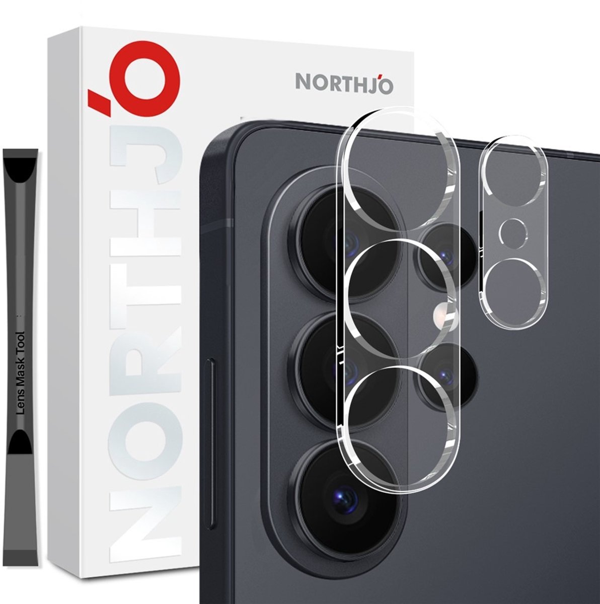 NORTHJO Camera Lens Protector - Geschikt voor Samsung Galaxy S26 Ultra Camera Lens Protector - NORTHJO 9H Tempered Glass - Transparant
