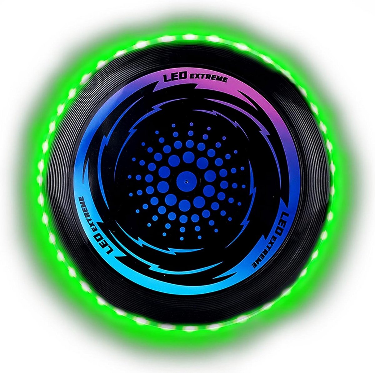 Oplaadbare LED Frisbee met 49 lampjes voor Spel in het Donker
