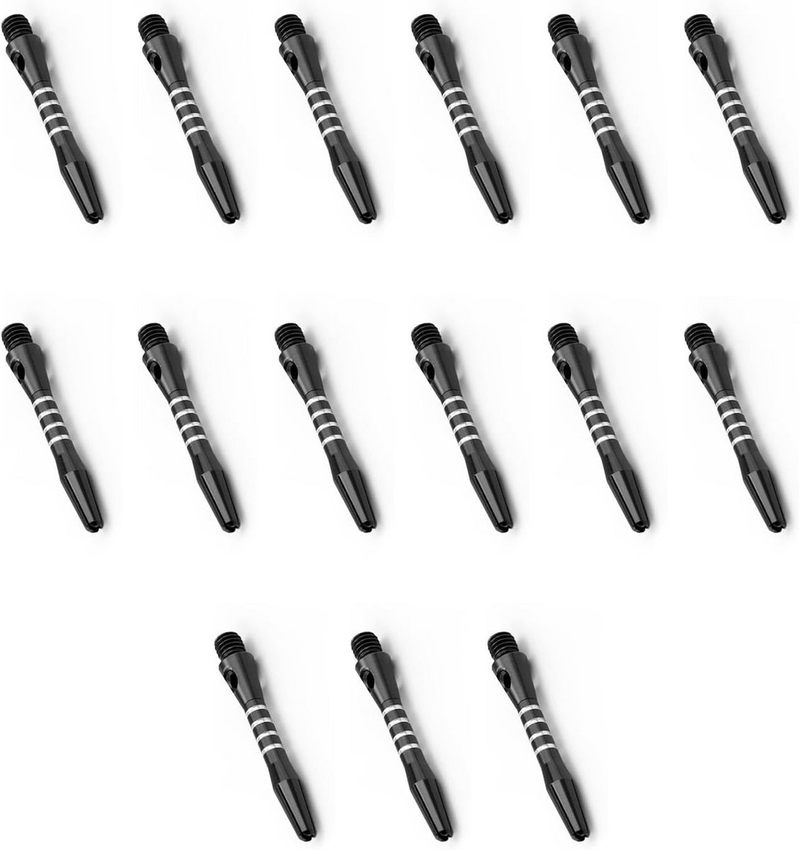 Set van 15 Aluminium Dartpijlpennen met Universele Schroefdraad