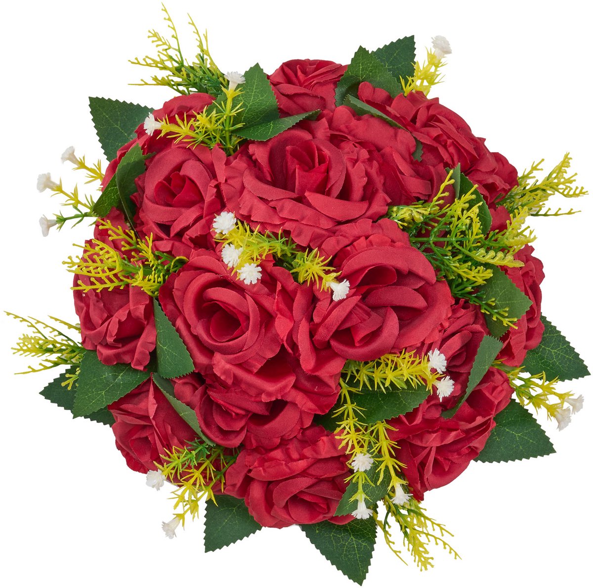 Vevor 10x Kunstbloemen Bloembollen Kunstbloemstuk 24x24x12cm Rood