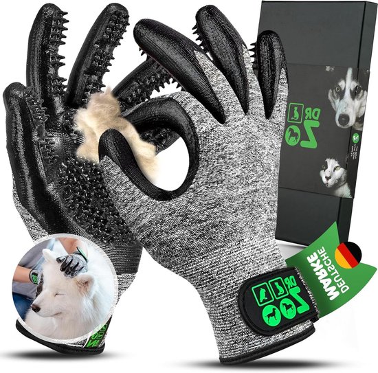 2-in-1 Dubbelzijdige Huisdierenverzorgingshandschoen – Antistatisch & Herbruikbaar – Voor Katten En Honden, Nat & Droog