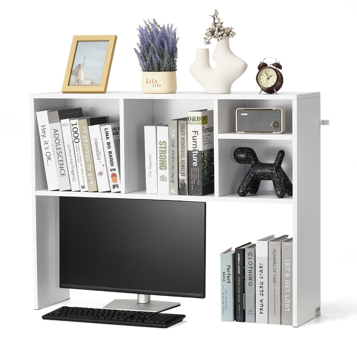Vevor Bureau Plank Tafel Organizer Tafel Plank 1-Laags Spaanplaat Wit