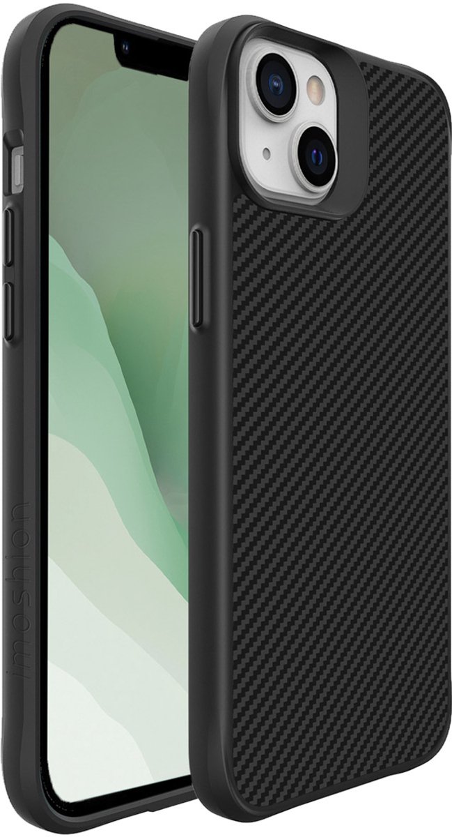 imoshion Hoesje - Geschikt voor Apple iPhone 14 Plus - Hybrid Carbon Case - Zwart