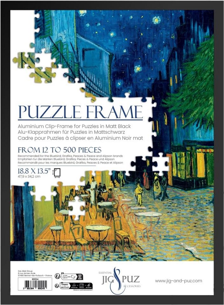 Puzzellijst met Klem-systeem voor 12 tot 500 Stukjes - 48x34.4 cm