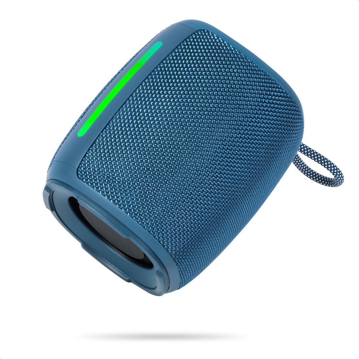 Draagbare Bluetooth luidspreker op oplaadbare USB-C batterij - TWS, USB, MicroSD, AUX, handsfree - Blauw