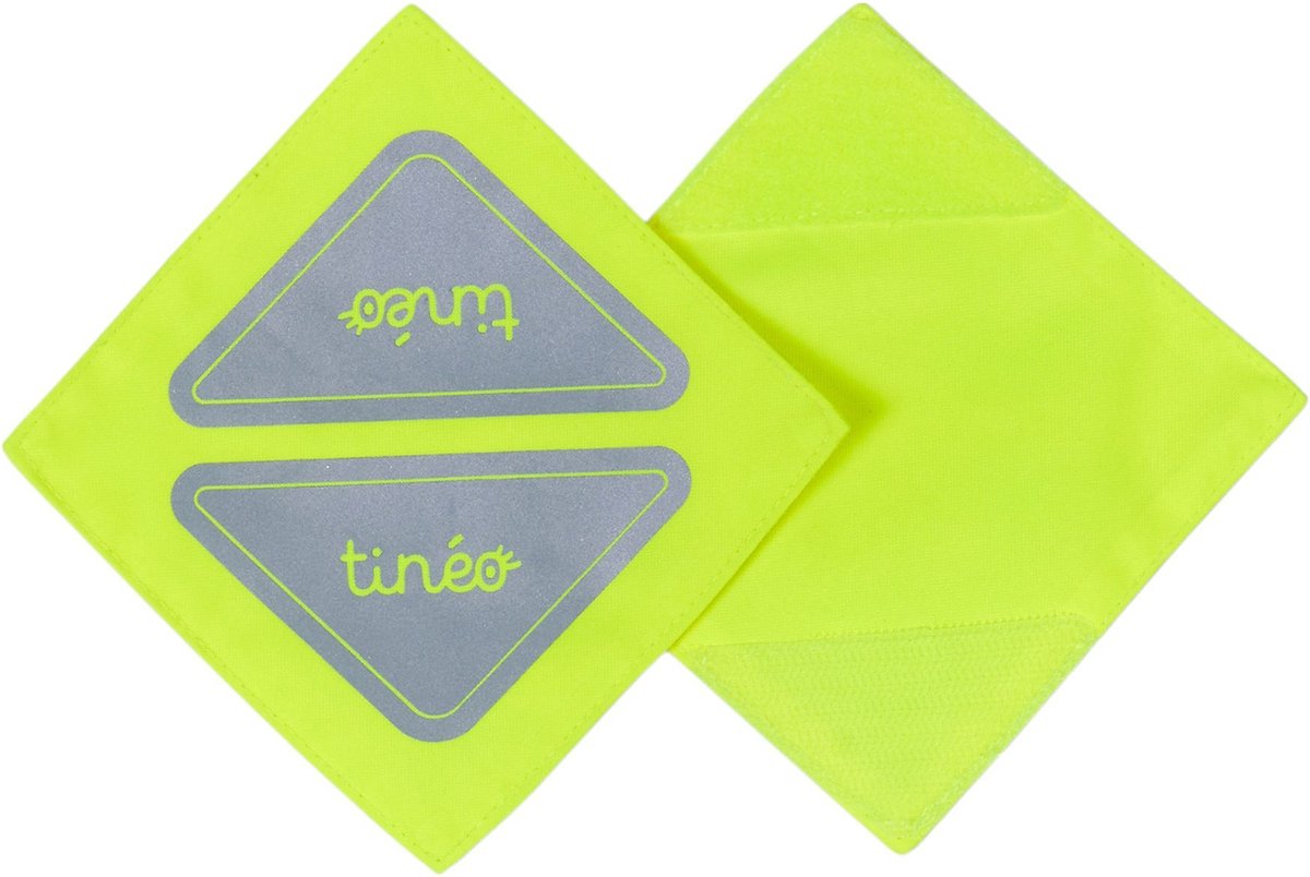 Reflecterende patches - TINEO - Haak-en-lus sluiting - Neon geel