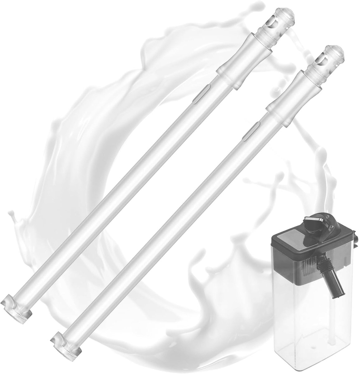 Melkslang Set - Melkzuigbuis - Koffiezetapparaat - Speciaal Ontworpen - 157 cm - Transparant