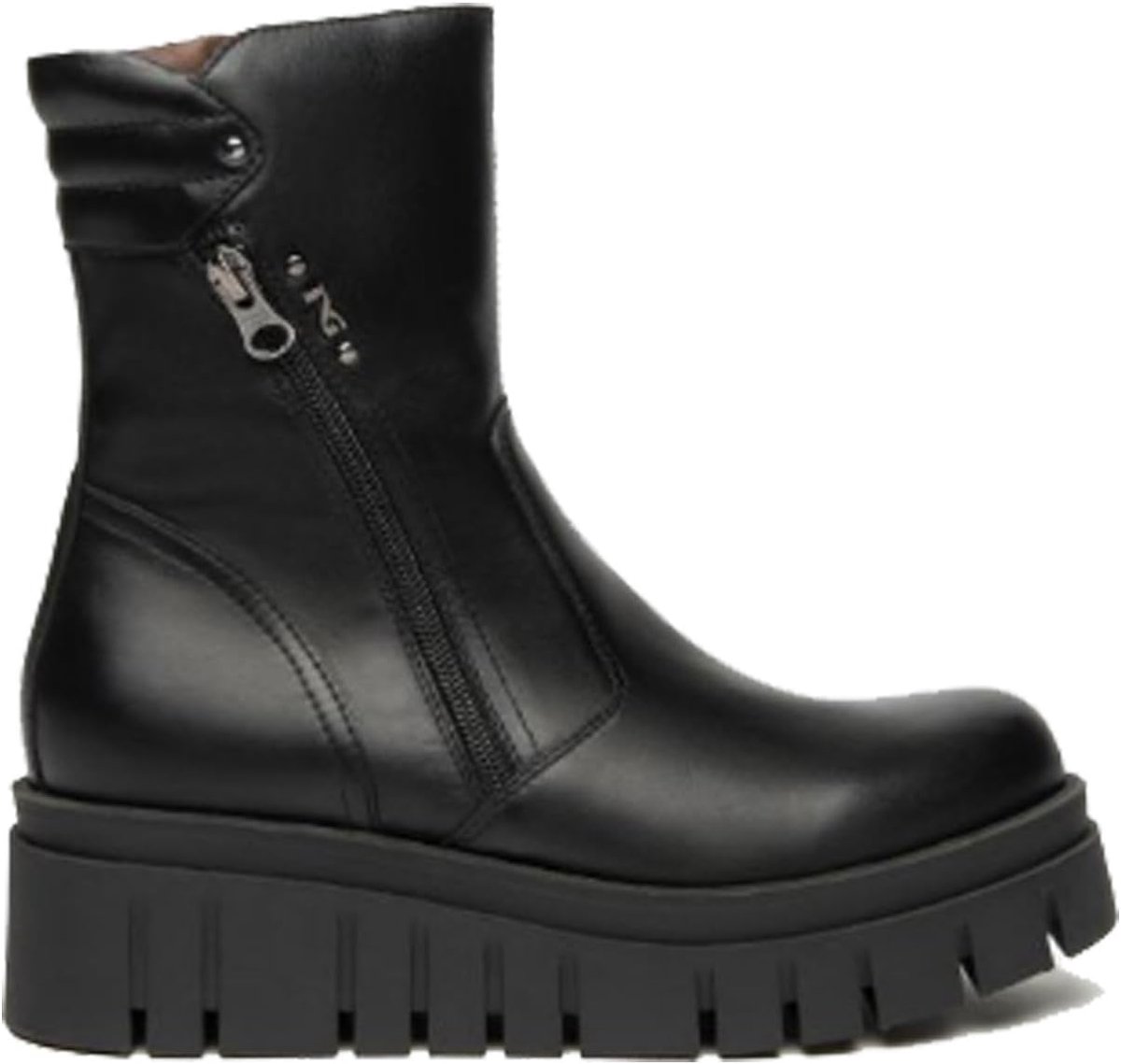Korte Laarsjes - Leren Boots - Dagelijks Gebruik - Gemaakt in Italië - Zwart