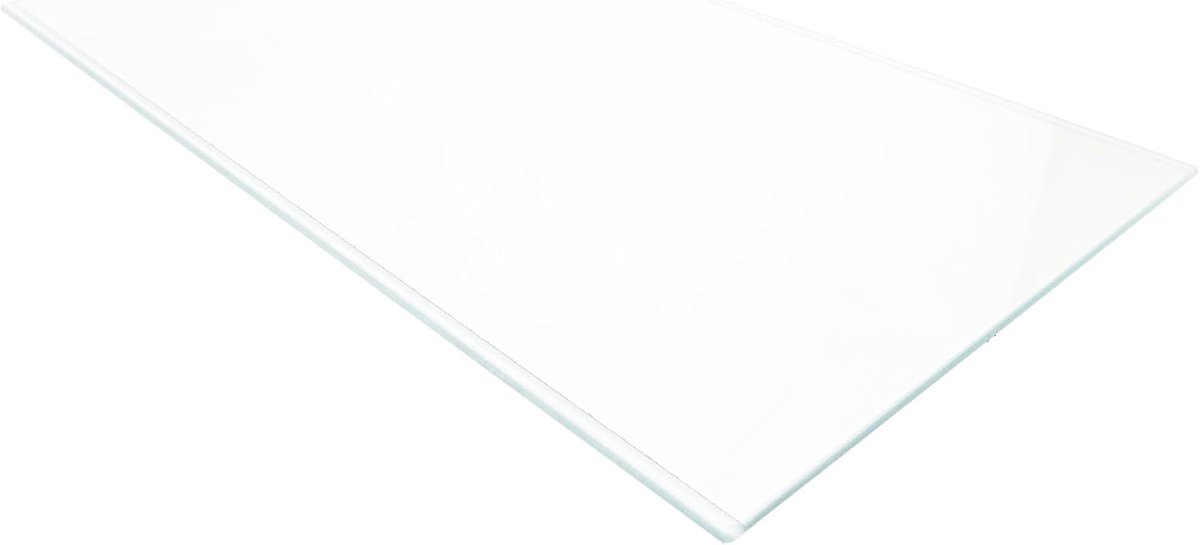 Koelkast Glasplank - Vriesvak Plank - Voedsel Opslag - Universeel Geschikt - 460 x 285mm - Transparant
