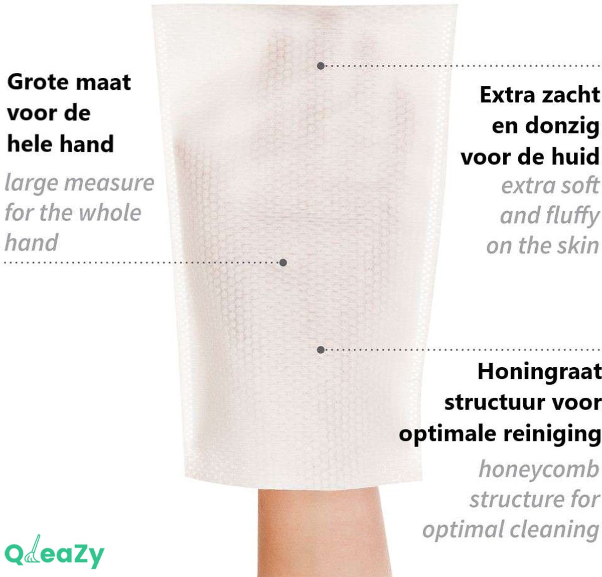 Wegwerp Molton Washandjes - 50 stuks | 23 x 15cm | Dikke kwaliteit!