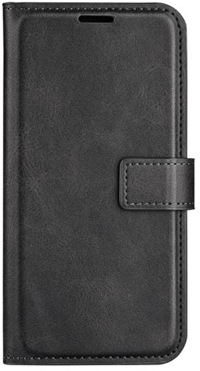 Casecentive Leren Wallet case met sluiting iPhone 16 Pro Max zwart