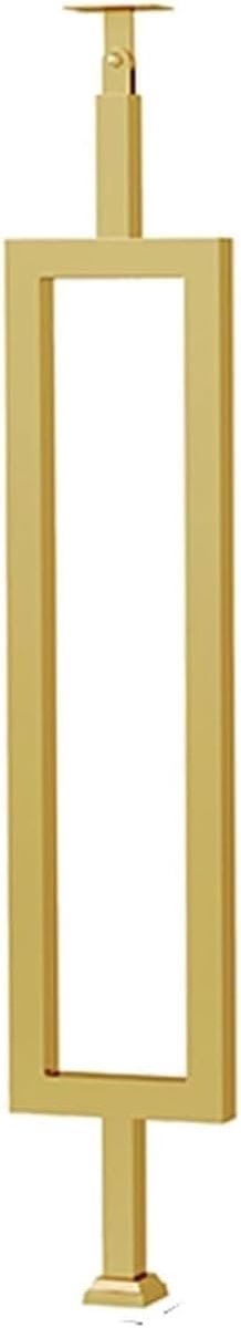 Trapleuningpaal Rechthoekig - Metalen Balustrade - Traprenovatie Veiligheid - Versterkte Constructie - 95cm Lengte - Zwart