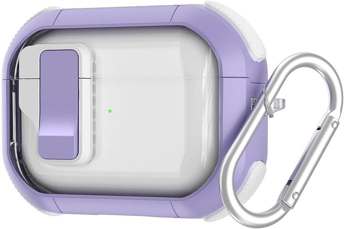 Coverzs TPU Rugged case met lock geschikt voor AirPods 3 - TPU Hoesje - Hoesje met slot - Optimale bescherming & Veiligheid