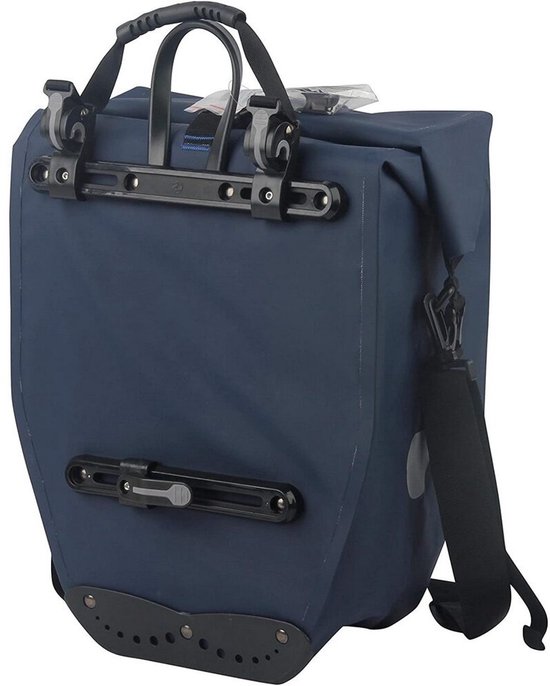 Enkele fietstas Büchel 100% waterdicht 25,4 liter - donkerblauw van Enkel — afbeelding 2