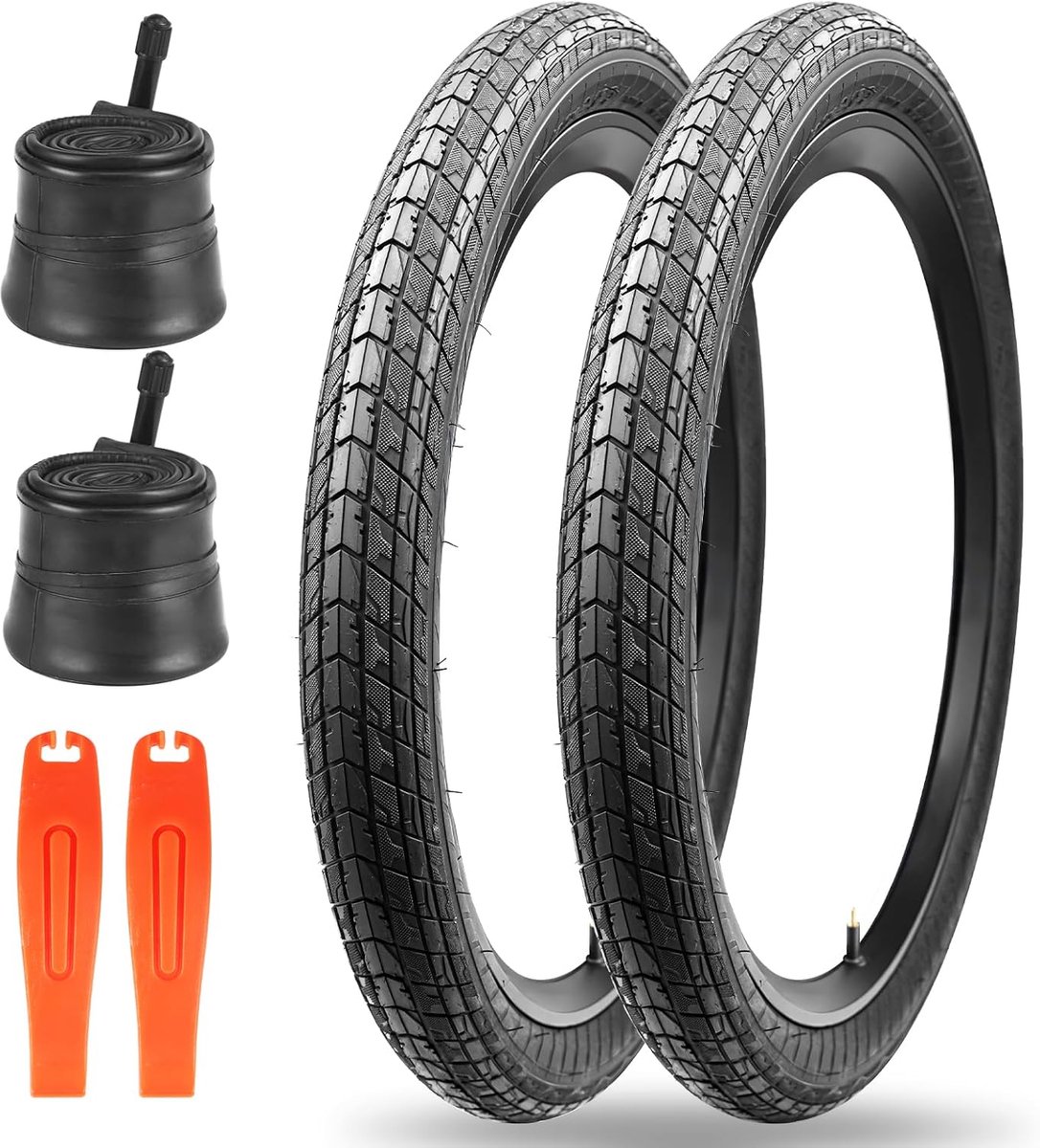Fietsbanden Set - BMX Banden - Kinderfietsen Repareren - Inclusief Binnenbanden - 20 Inch - Blauw