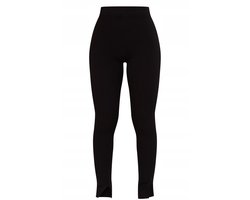 Prettylittlething - Casual Broek - Ribstof - Zwart - Maat M