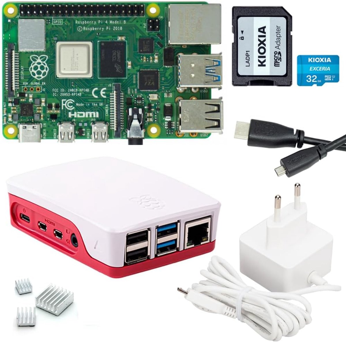 Mini Computer Kit - Compacte PC - Hobby Projecten - 4GB Werkgeheugen - 32GB Opslag - Zwart