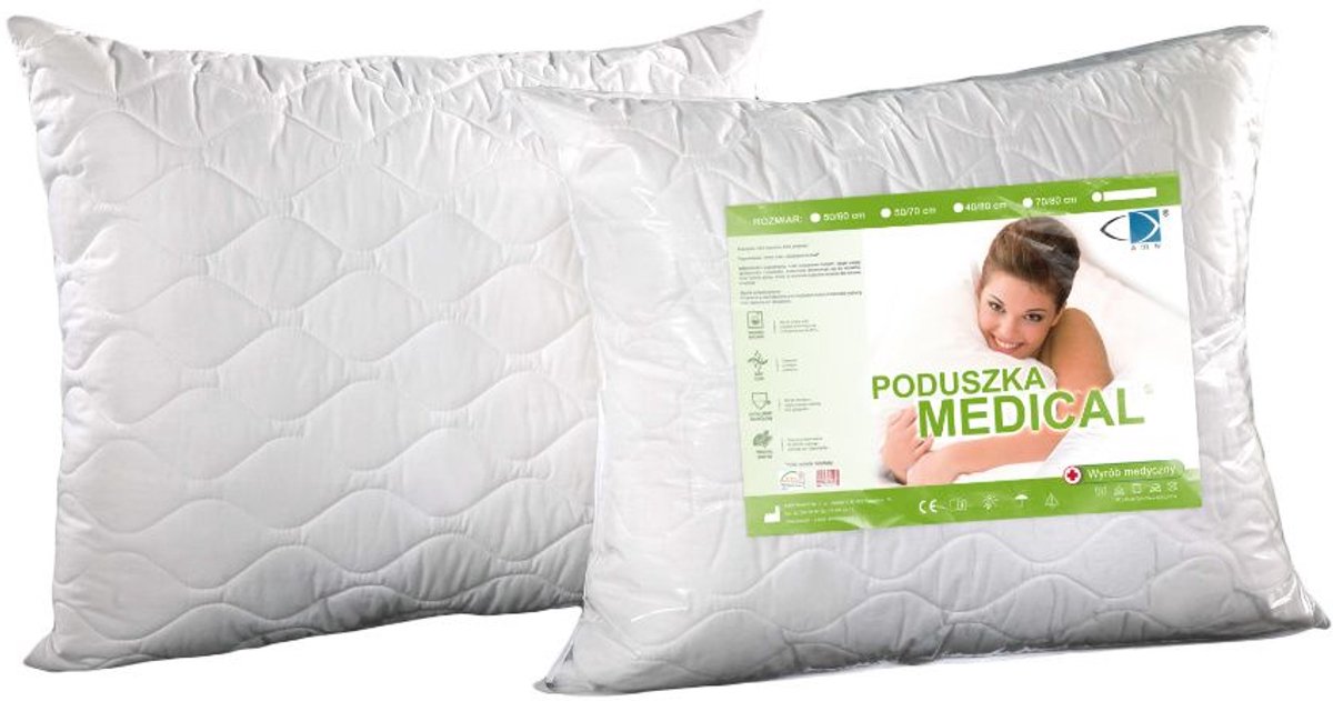 AMW - Medical Serie - Anti-allergische Kussen - 70x80 cm - Wit