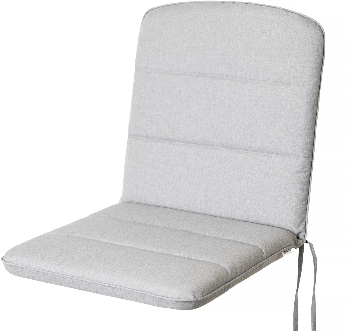 Hobbygarden Tuinstoelkussen Alba Grijs voor Lage Rug Tuinstoelen – Waterafstotend, UV-bestendig en Comfortabel