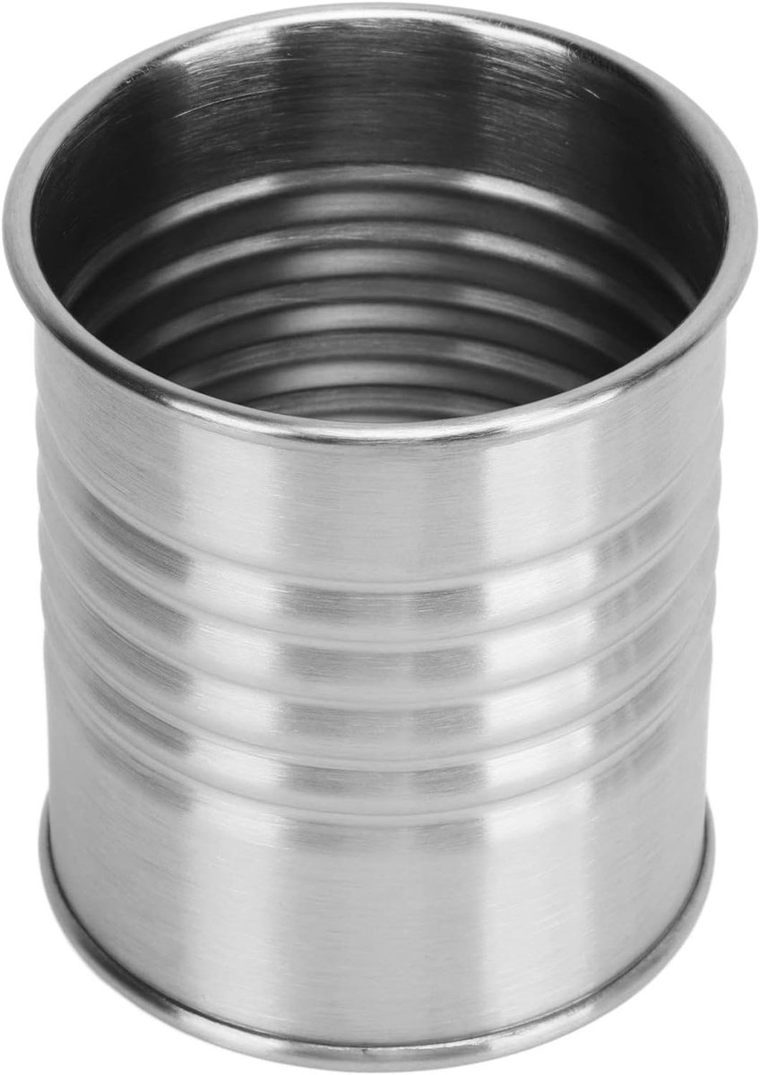 Frituurmand met Handvat - Snackhouder Beker - Serveren van Snacks - Roestvrij Staal 304 - 10x10x10 cm - Staal