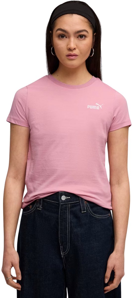Puma T-shirt Dames Ess Small No. 1 logo Tee Roze
