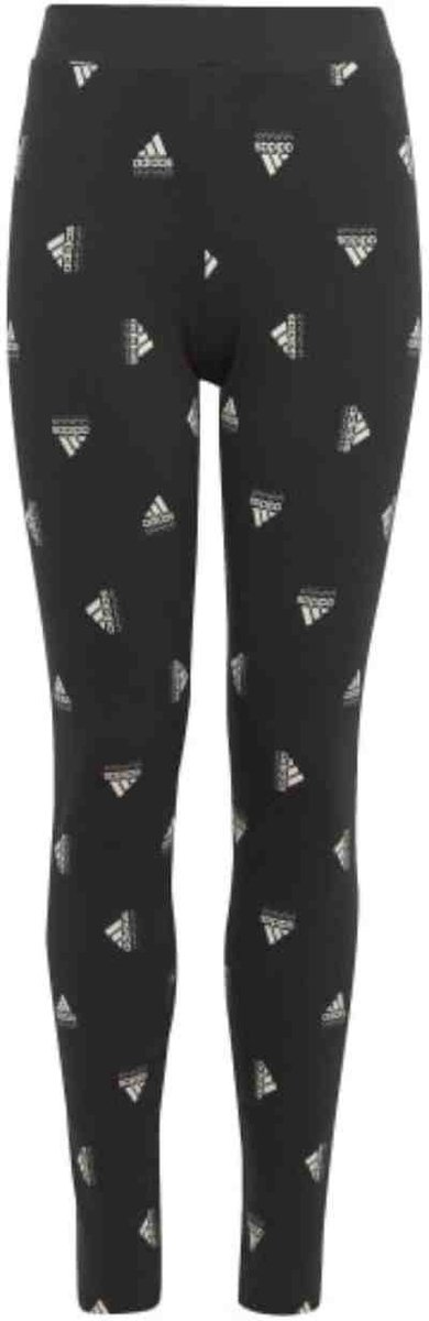 adidas Legging Kinderen Brand Love Print – 152cm Zwart