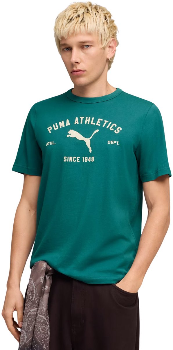Puma T-shirt Heren Class Graphic Tee Groen