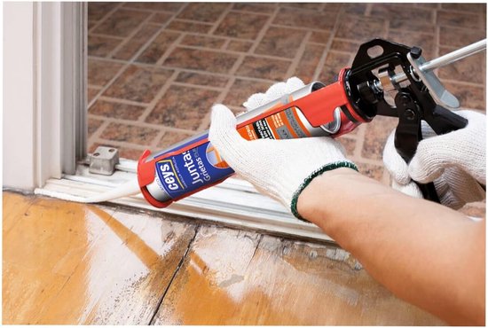 Acryl Plamuurmassa - Kit voor Scheuren - Klusklus - Flexibel en duurzaam - 280 ml - Wit van Merkloos — afbeelding 3