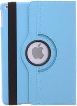 Tablet Hoes Geschikt voor iPad 6e generatie (2018) / iPad 2017 (5e generatie) - 360° Draaibare Bookcase - Lichtblauw