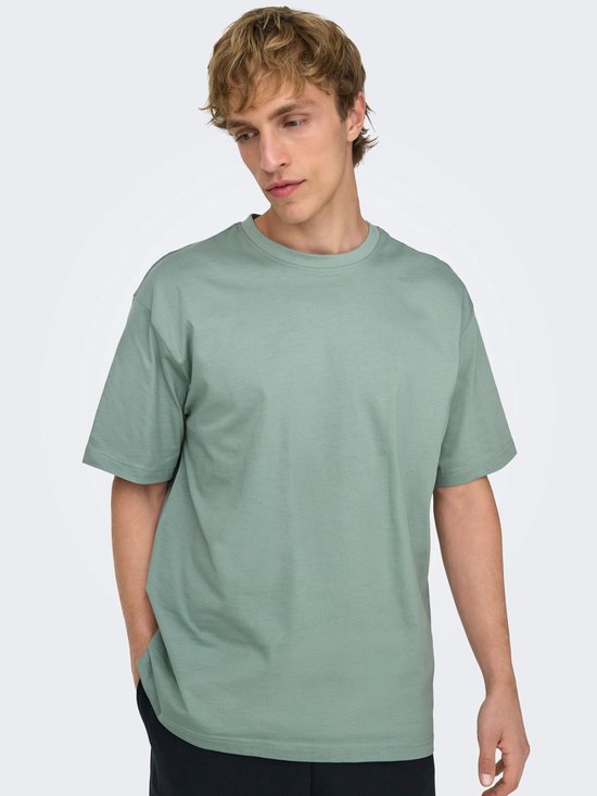 Only & Sons T Shirt Onsfred Rlx Ss Tee Noos 22022532 Chinois Vert Homme Taille - S